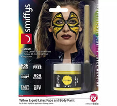 Blister de Látex líquido amarillo fluorescente con aplicador