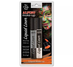 Blíster de Maquillaje Líquido Liner Blanco y Negro (2 unidades de 6 grs)