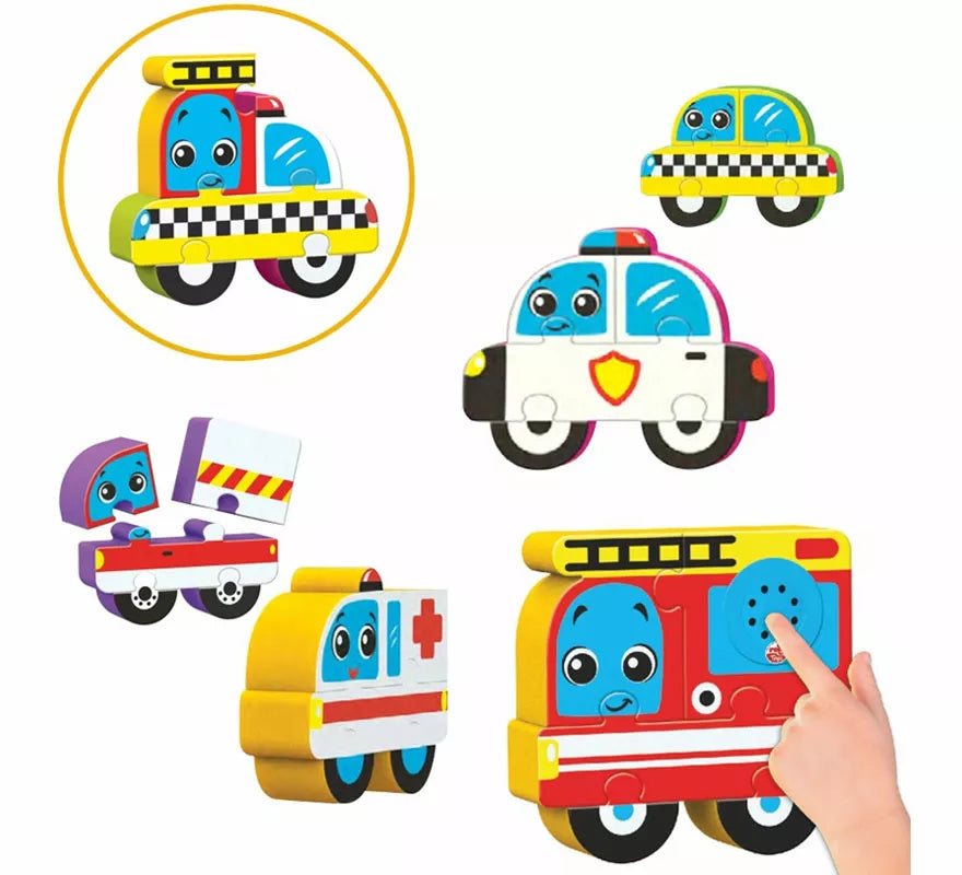 Translation missing: es.Bloques de Puzzles de Figuras de Vehículos con Sonido