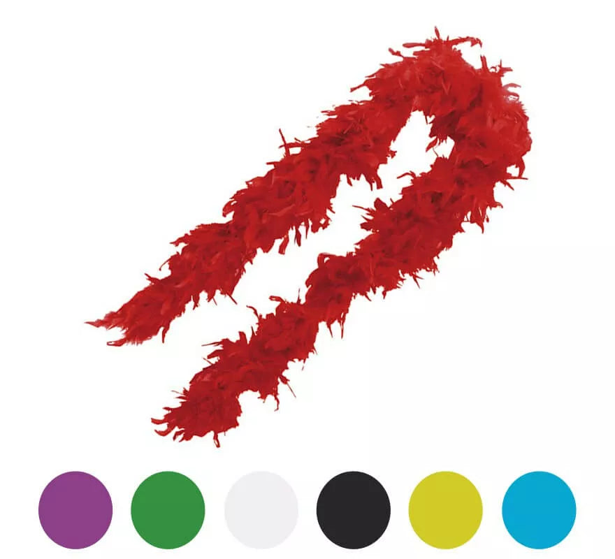 Translation missing: es.Boa de pluma 75-80 gramos de 180 cm en varios colores