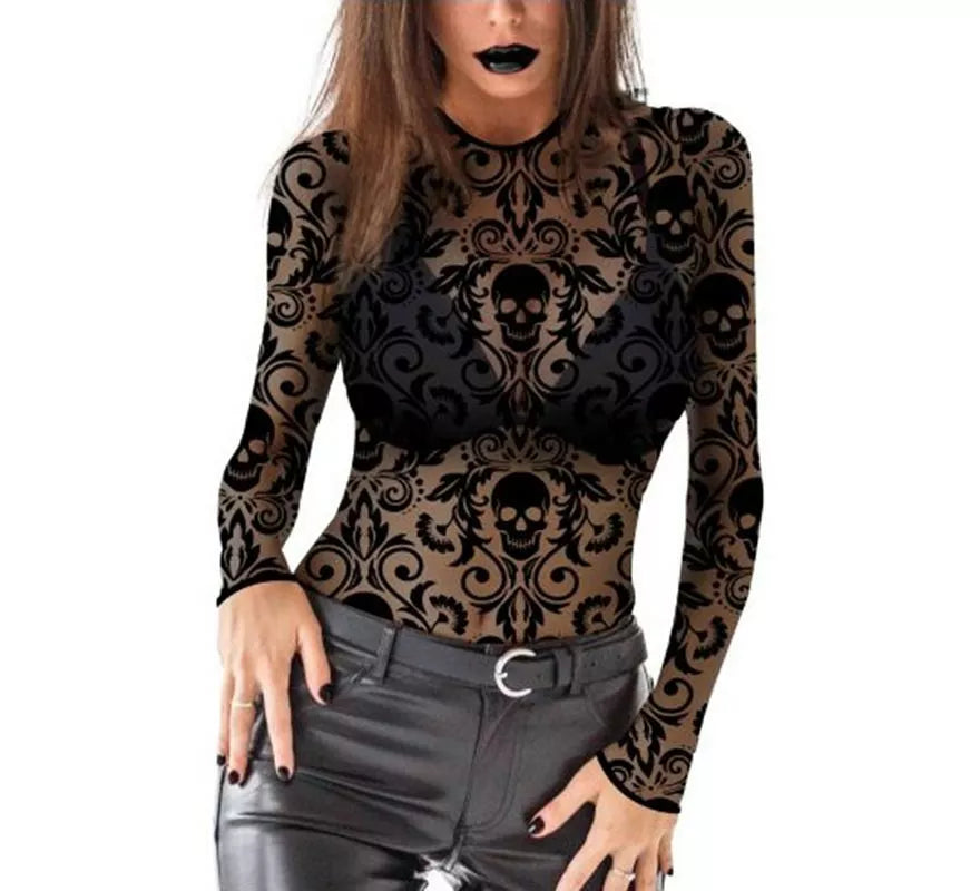 Translation missing: es.Body Calado Calaveras para mujer