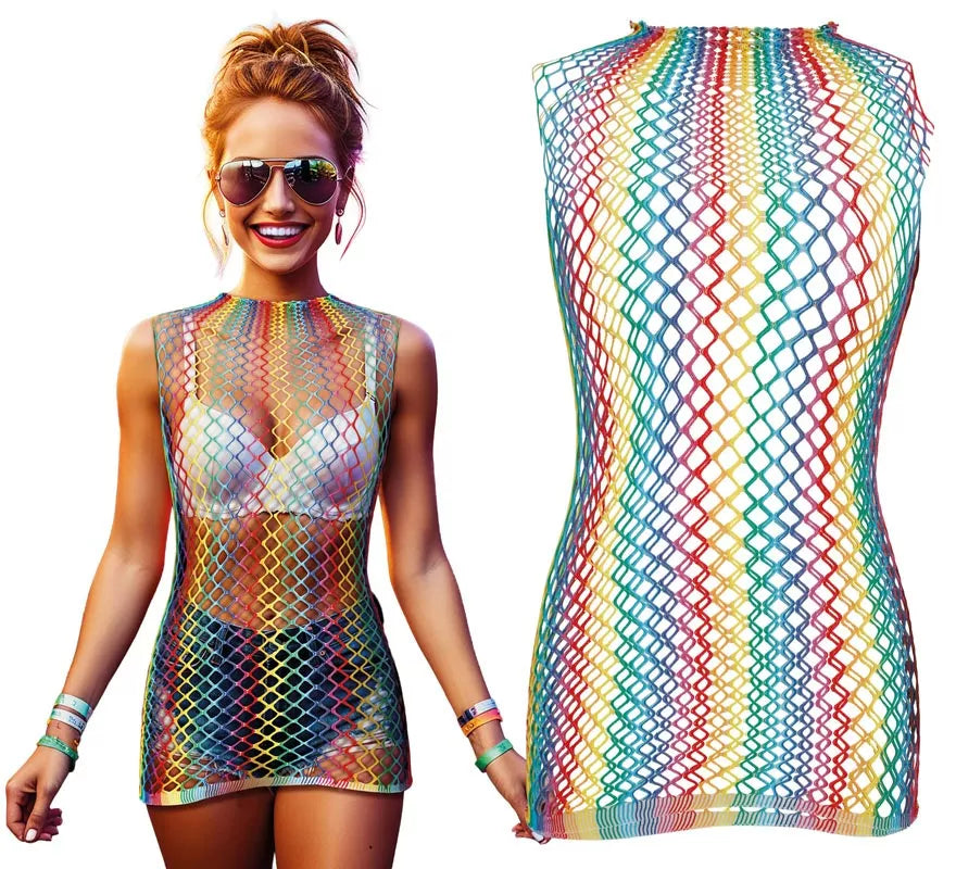 Translation missing: es.Body de Rejilla multicolor para mujer