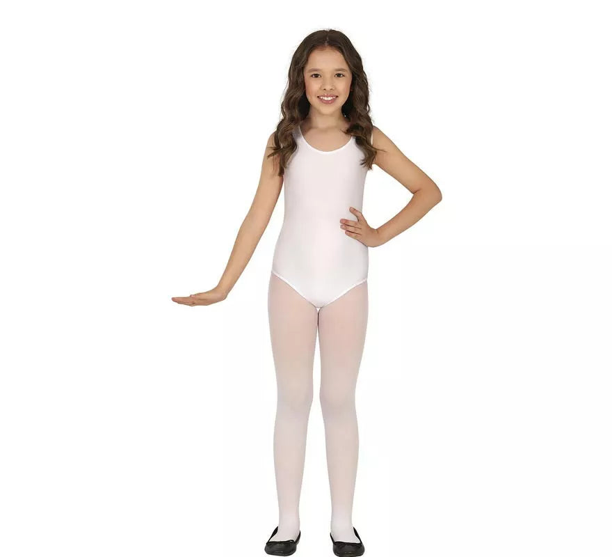 Translation missing: es.Body o Maillot Blanco sin mangas para niños