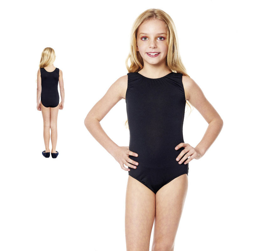 Translation missing: es.Body o Maillot con tirante ancho negro para niña