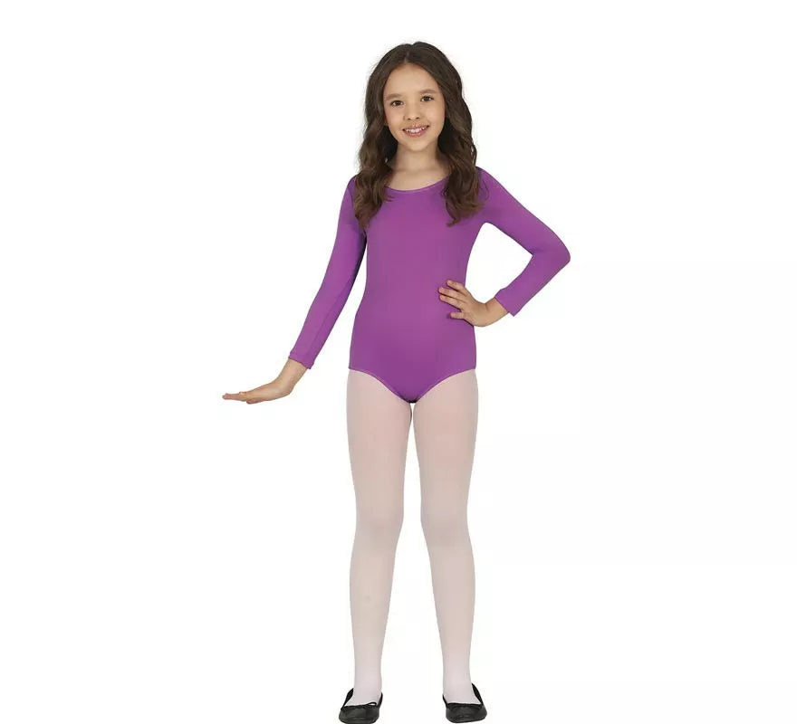 Translation missing: es.Body o Maillot Lila manga larga para niños