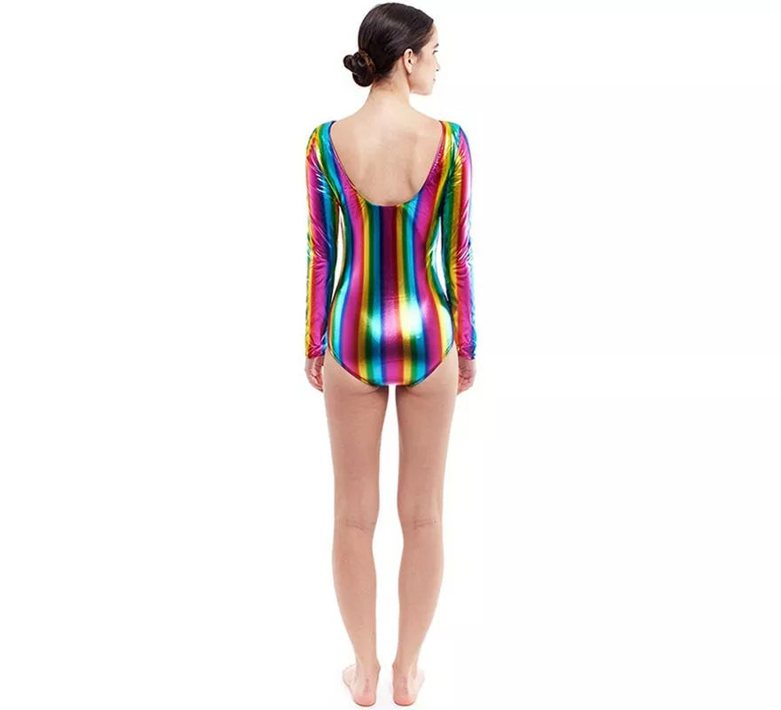 Translation missing: es.Body o Maillot metalizado multicolor para mujer