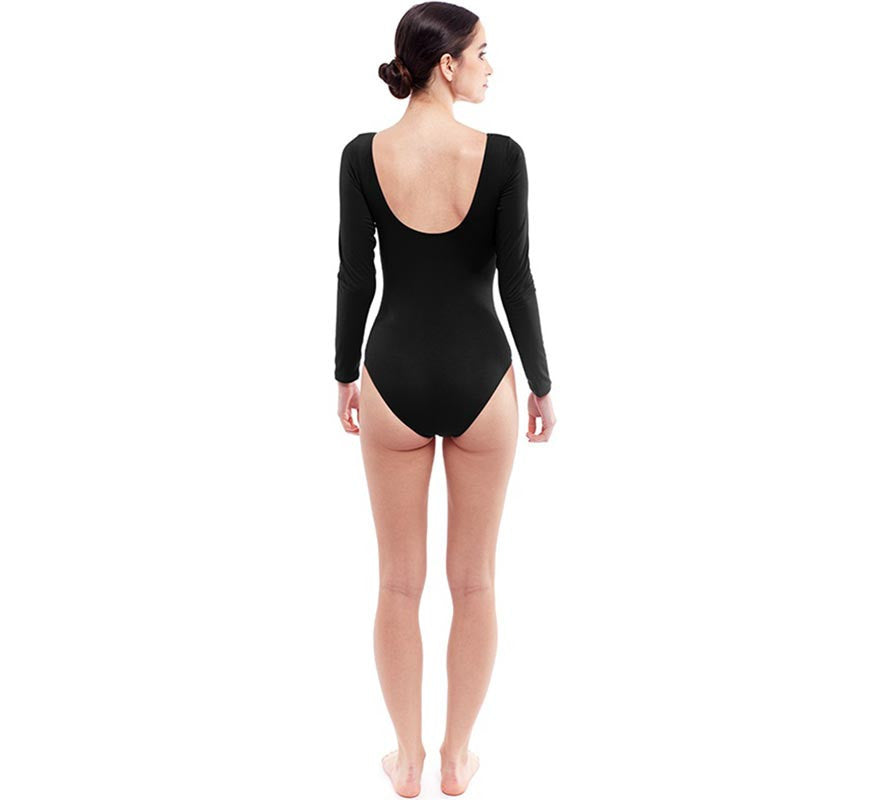 Translation missing: es.Body o Maillot negro manga larga para mujer