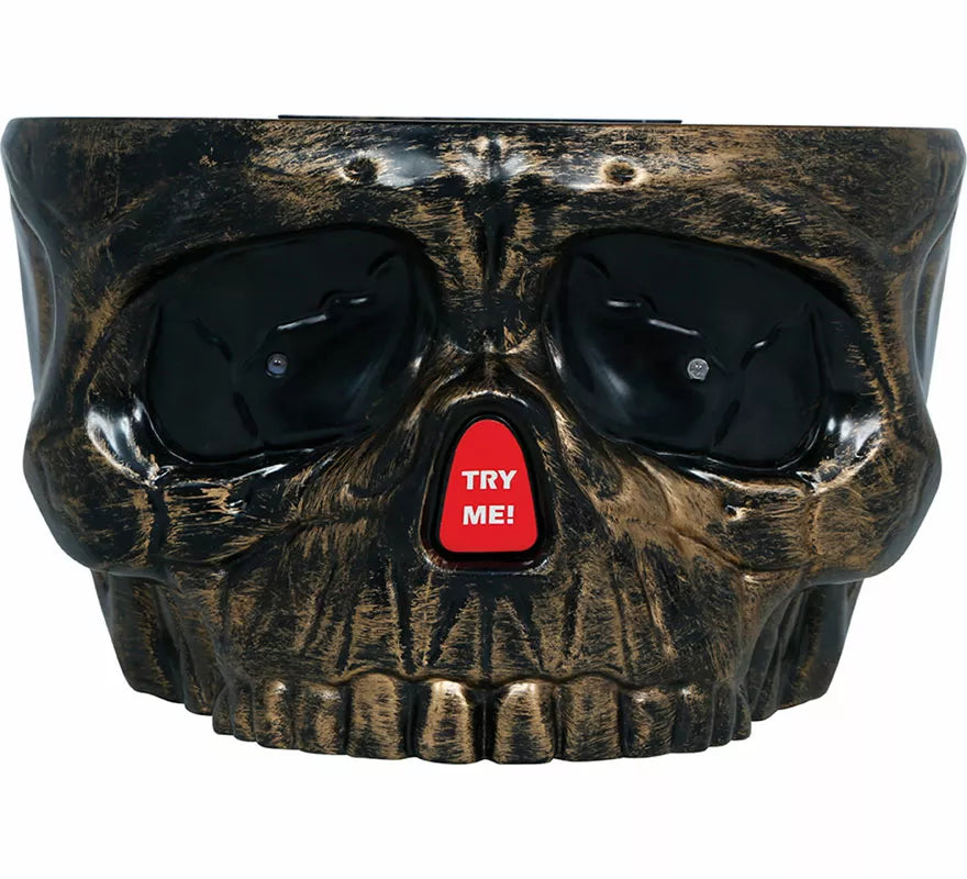 Bol Calavera con Luz, Sonido y Movimiento de 15x25 cm
