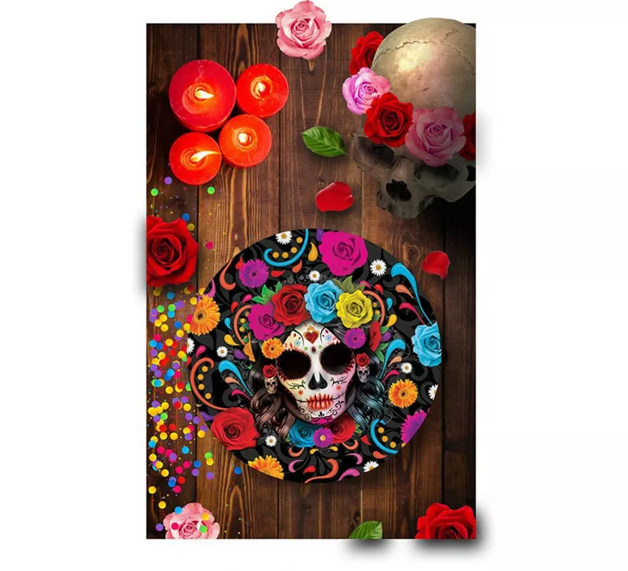 Translation missing: es.Bol Catrina colorida de plástico de 32 cm