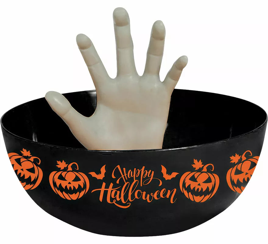 Translation missing: es.Bol con Mano Happy Halloween de 25 cm