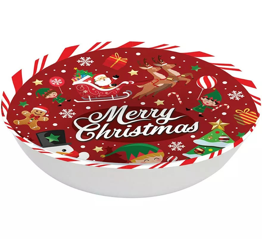 Translation missing: es.Bol Merry Christmas rojo de pvc de 32 cm
