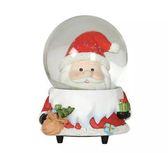 Bola de Agua Cara Papá Noel con Música 15 cm