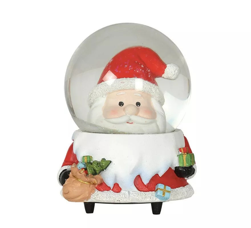 Translation missing: es.Bola de Agua Cara Papá Noel con Música 15 cm