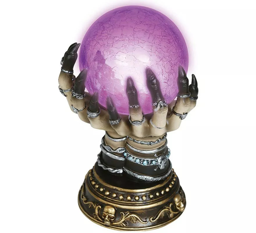 Translation missing: es.Bola Mano Pitonisa de Cerámica con Luz 23 cm