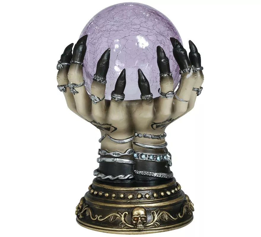 Translation missing: es.Bola Mano Pitonisa de Cerámica con Luz 23 cm