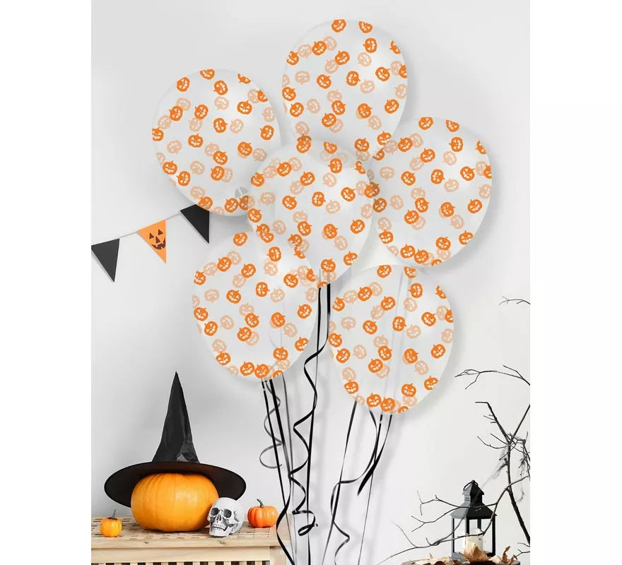 Translation missing: es.Bolsa 10 Globos con Confeti Calabaza