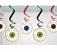 Bolsa 5 Colgantes decorativos Ojos para Halloween
