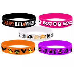 Bolsa 5 Pulseras Silicona para Halloween