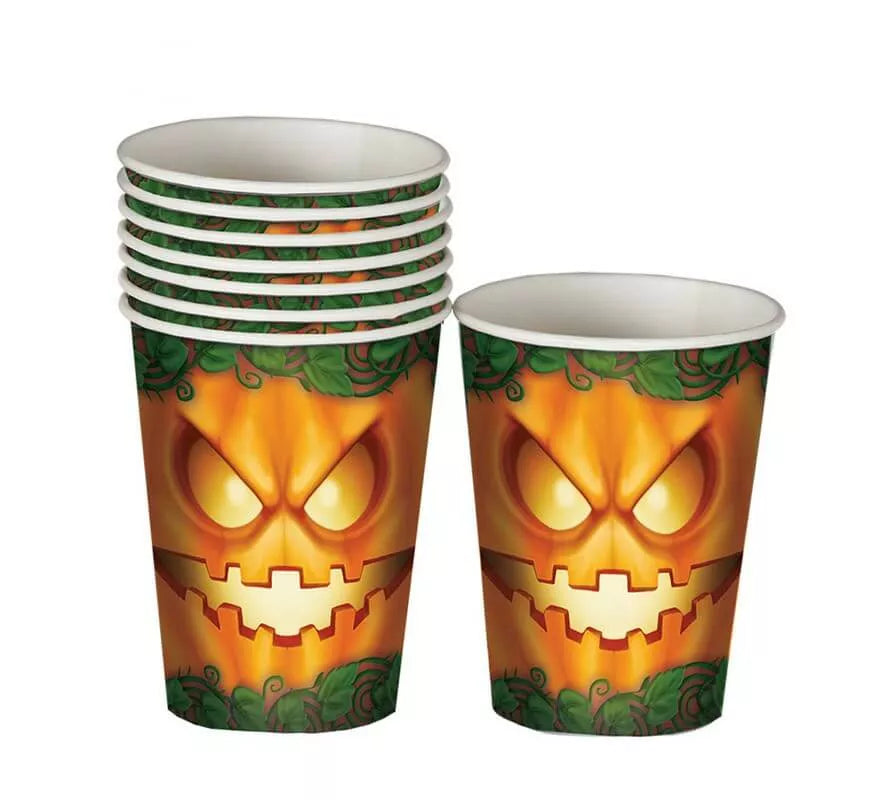 Translation missing: es.Bolsa 6 Vasos 10 cm Halloween Calabaza