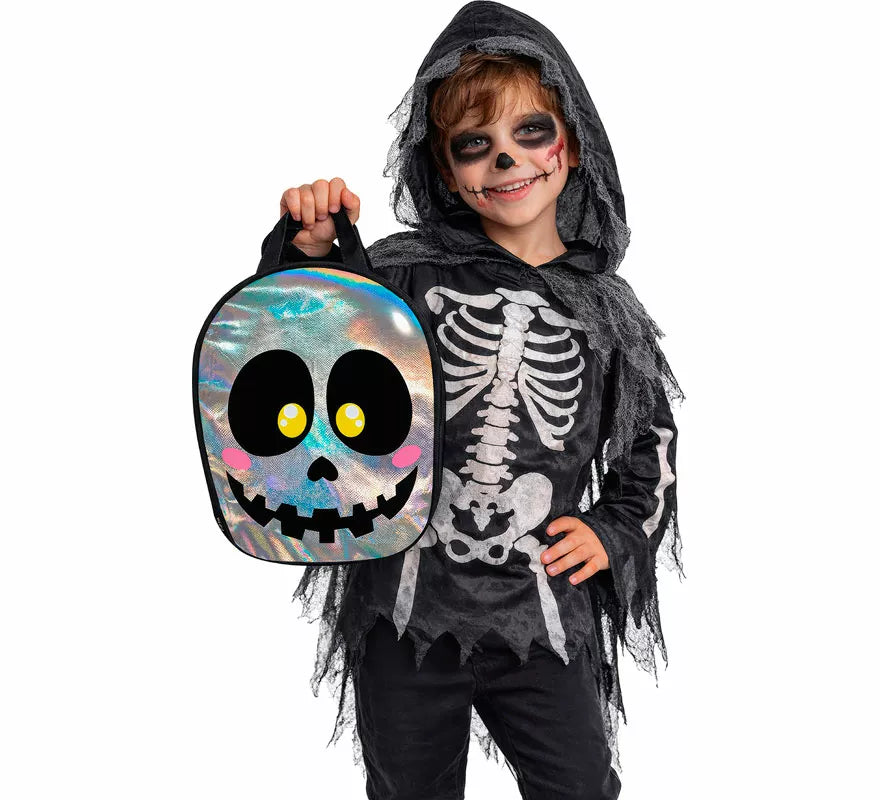 Translation missing: es.Bolsa Calavera Metalizada de 36x28 cm