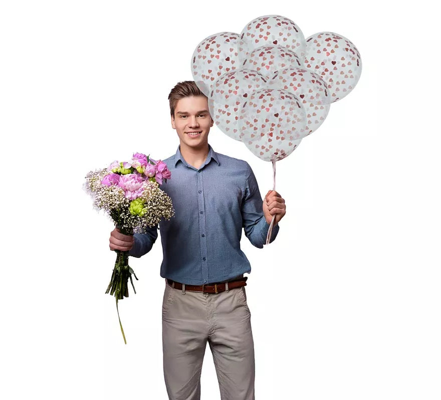 Translation missing: es.Bolsa de 10 Globos con Corazones