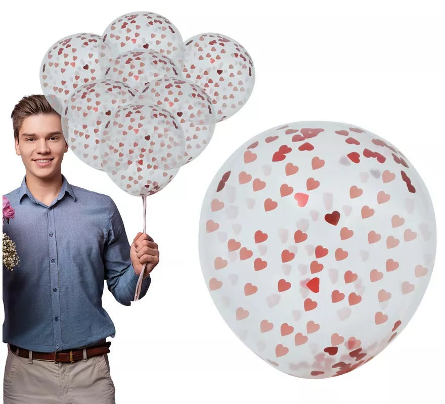 Translation missing: es.Bolsa de 10 Globos con Corazones