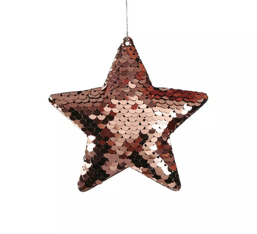 Translation missing: es.Bolsa de 2 Estrellas Lentejuelas Malva 8 cm