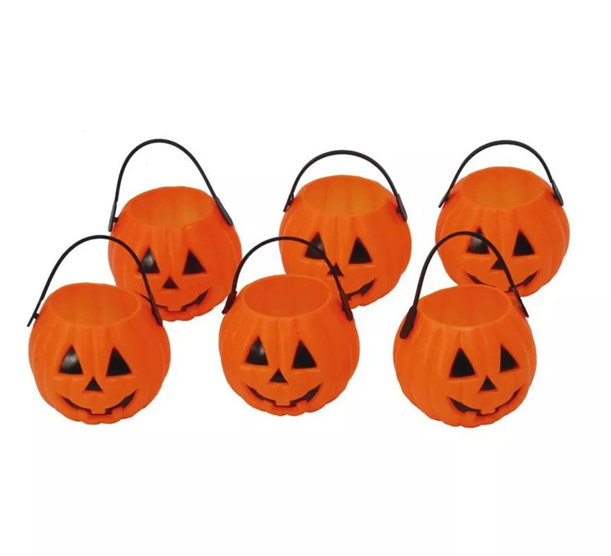 Translation missing: es.Bolsa de 6 Calabazas de 7 cm para Halloween