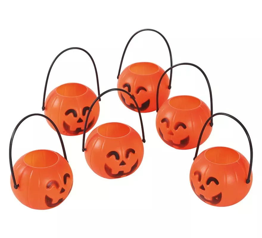Translation missing: es.Bolsa de 6 Calabazas de 7 cm para Halloween