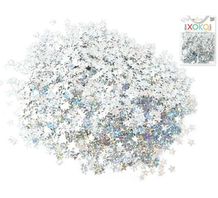 Translation missing: es.Bolsa de Confetti Estrellas plateadas de 15 gramos