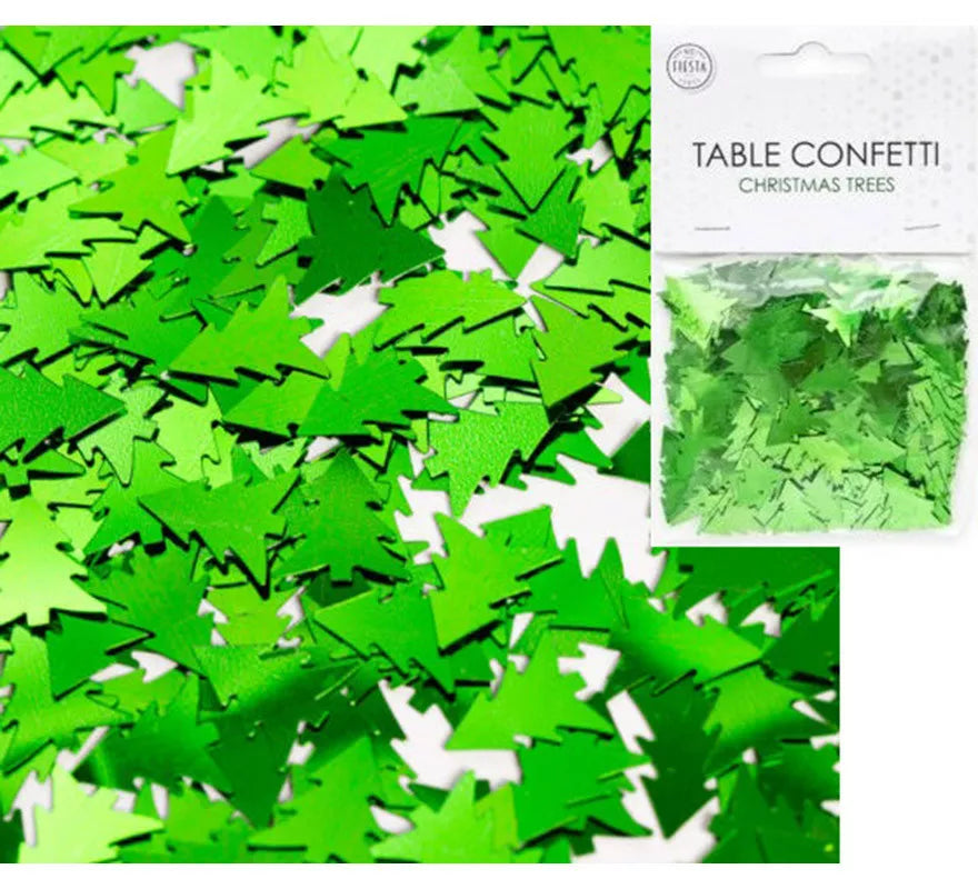 Translation missing: es.Bolsa de Confetti para mesa de Árboles de Navidad Verde de 14 g