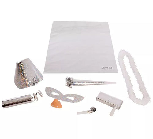 Bolsa de Cotillón metalizada plata