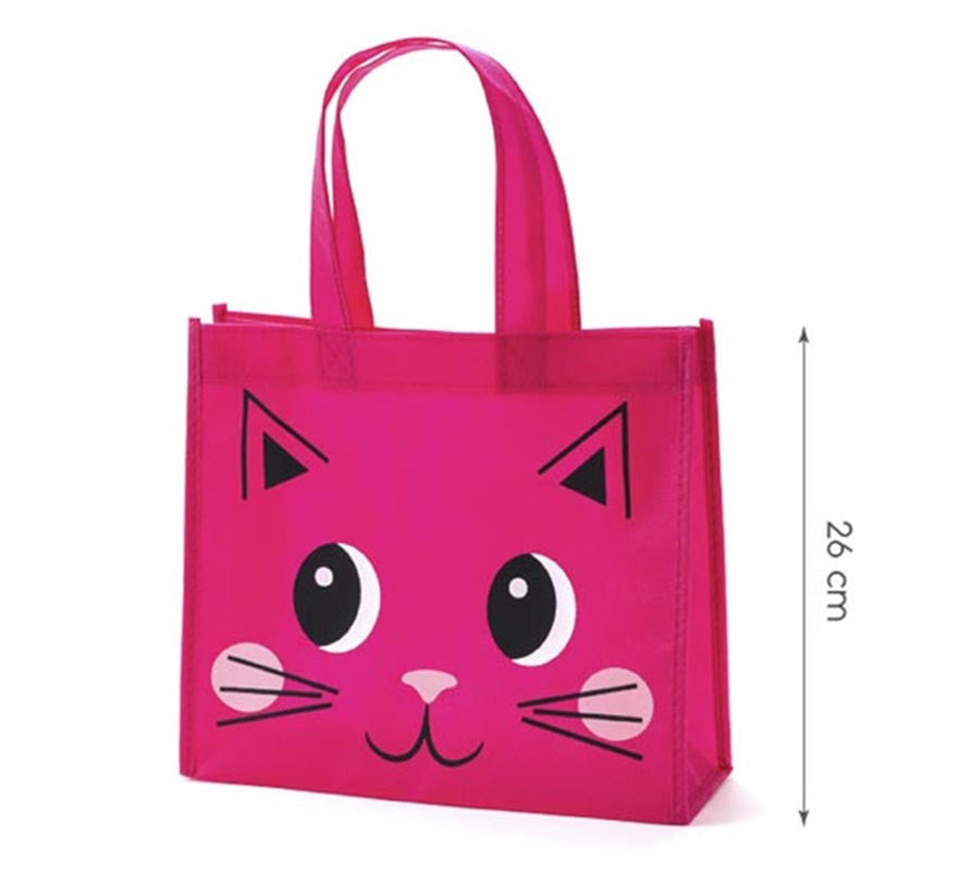 Translation missing: es.Bolsa Gato fucsia de 26x23x10 cm