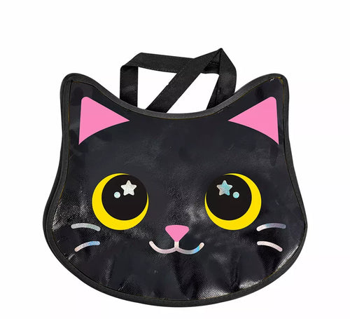 Bolsa Gato negro Metalizada de 29x31 cm