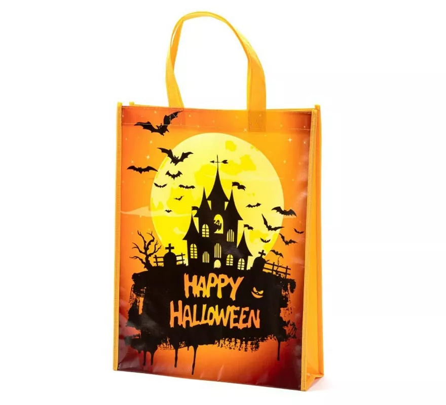 Translation missing: es.Bolsa Happy Halloween naranja de 38x30x10 cm