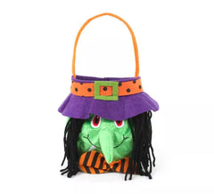 Bolsa para dulces Bruja de terciopelo de 18x16 cm