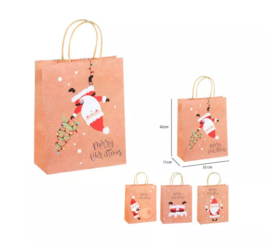 Translation missing: es.Bolsa Regalo Navidad Kraft de 32x42x11 cm en modelos surtidos