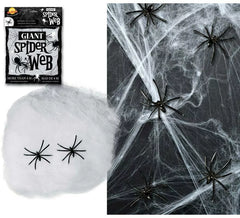 Bolsa Telaraña con 2 arañas de 228 gr para decorar en Halloween