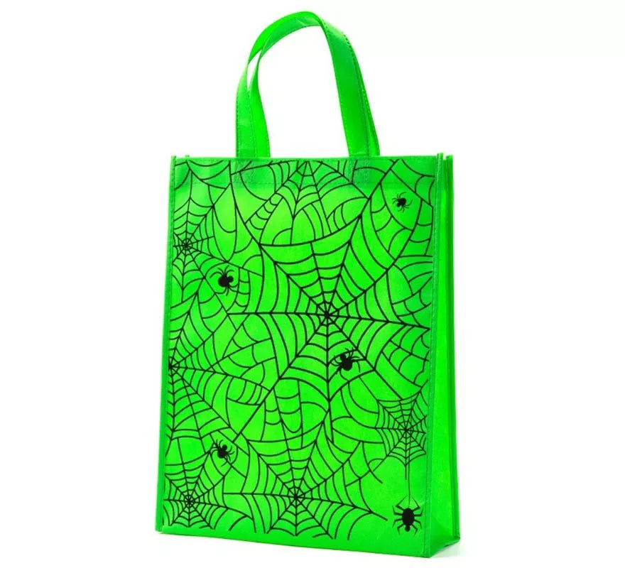 Translation missing: es.Bolsa Telaraña verde de 38x30x10 cm
