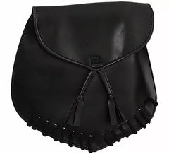 Bolso Medieval negro de 26x24 cm