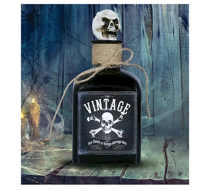 Translation missing: es.Botella de Veneno con Calavera cristal de 20 cm