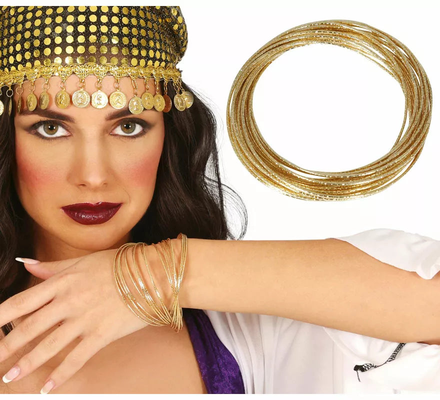 Translation missing: es.Brazalete de 20 Pulseras metálicas adulto