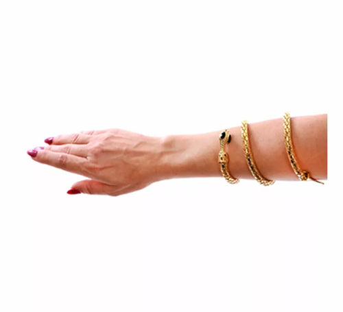 Brazalete de Serpiente dorado Egipcio