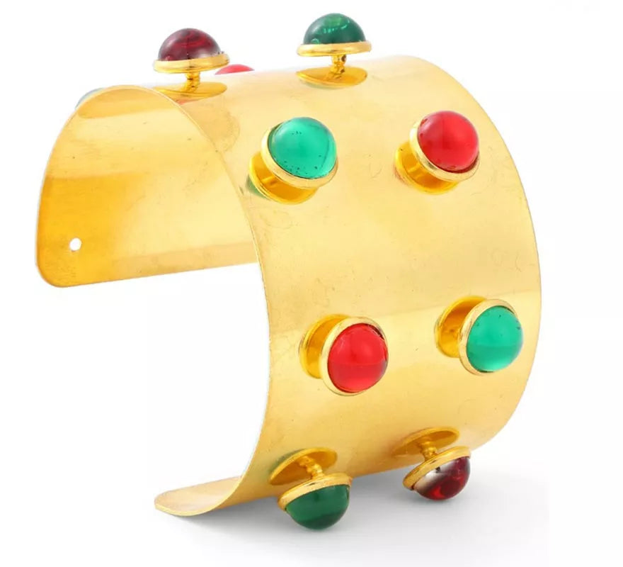 Translation missing: es.Brazalete Medieval con piedras de colores