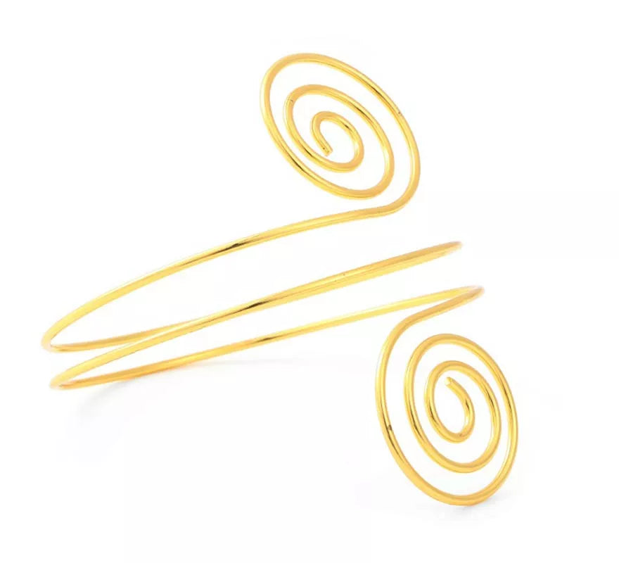 Translation missing: es.Brazalete Romana espirales dorados