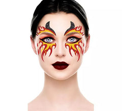 Brillantina Facial Fuego y Cuernos de 20x20 cm
