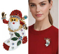 Broche Metálico de Bota de Navidad de 6 cm