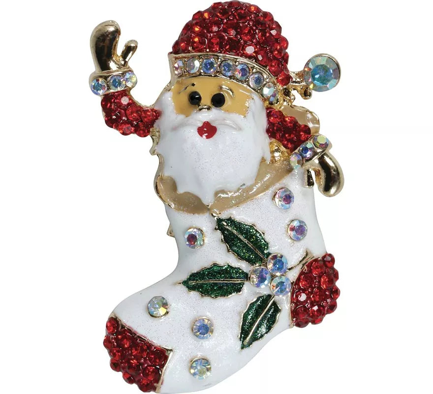 Translation missing: es.Broche Metálico de Bota de Navidad de 6 cm