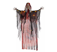 Bruja Colgante con Luz de 70x15x120 cm