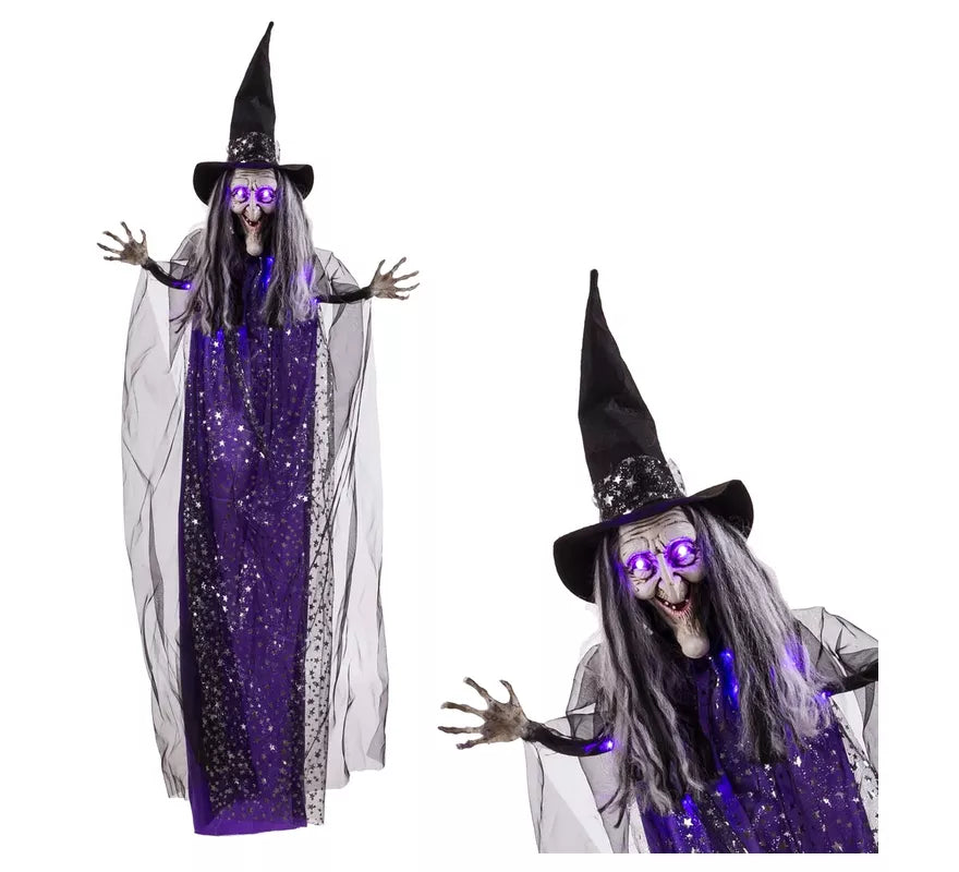 Translation missing: es.Bruja Colgante morada con Luz de 60x12x153 cm